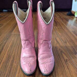 Kids Size 11 Pink Cowgirl Boots